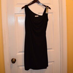 Calvin Klein Little Black Dress with gold toned embellishment